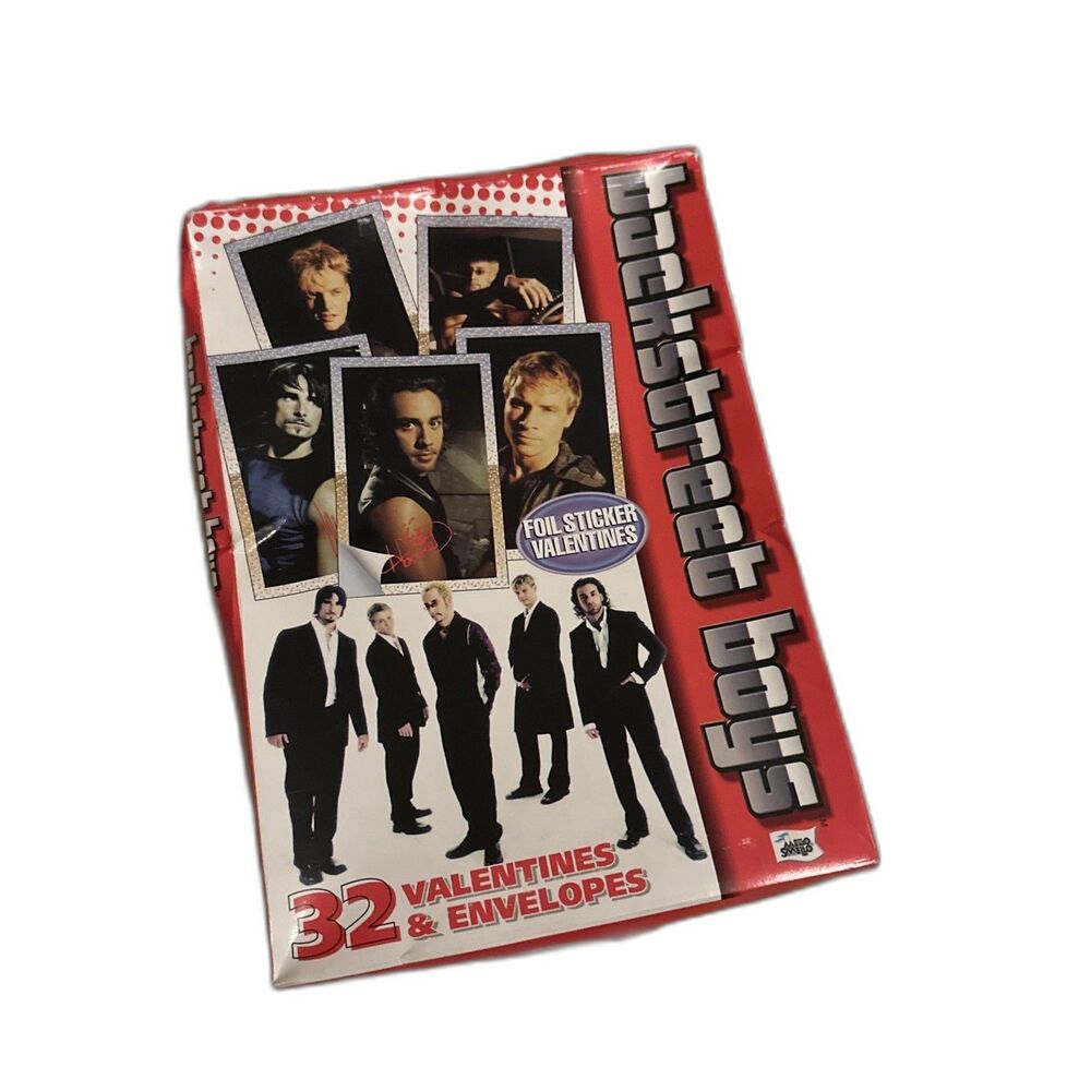 Backstreet Boys Valentines Stickers Cards Vintage 2001